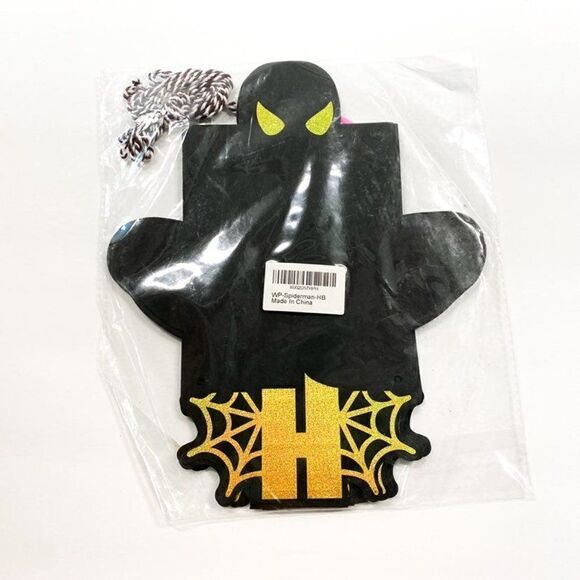 Spiderman Birthday Decorations Black Gold Happy Birthday Photo Banner for Newbor - Picture 5 of 6